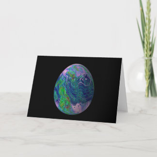 Psychadelic Egg 7 Holiday Card