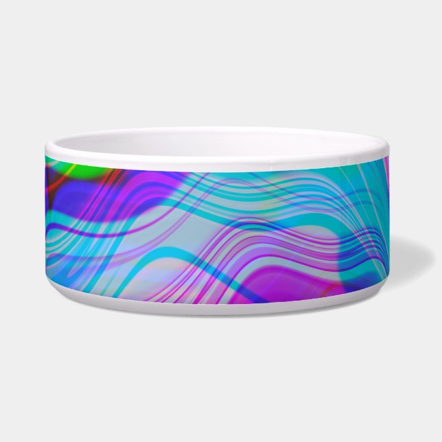 Psychadelic Liquid Colourful Abstract Pattern Blue (Front)