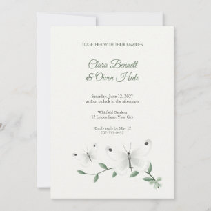 Psyche Butterfly Wedding Invitation