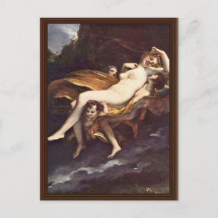 Psyche Is Kidnapped By The Winds,  By Prud'Hon Pie Postcard