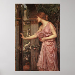 Psyche Opening the Door into Cupid's Garden - 1904 Poster
