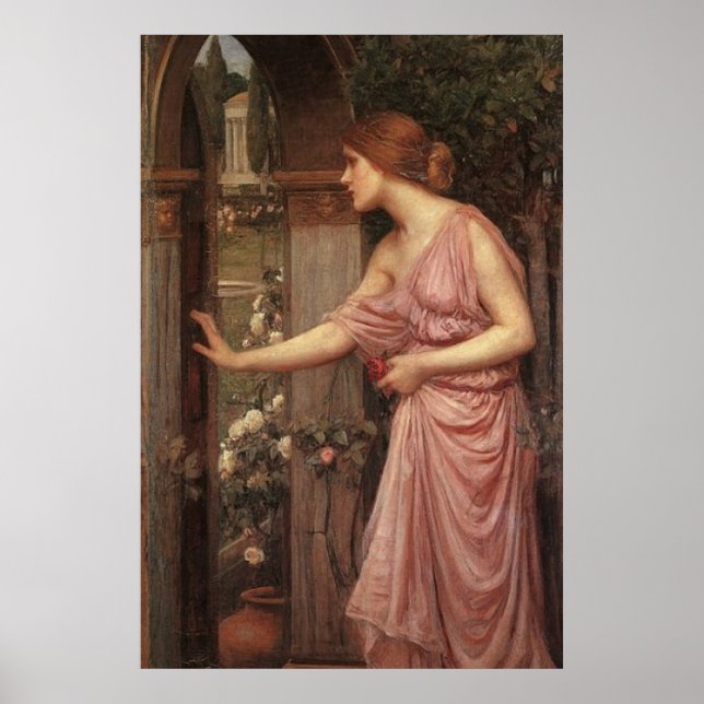 Psyche Opening the Door into Cupid's Garden - 1904 Poster (Front)