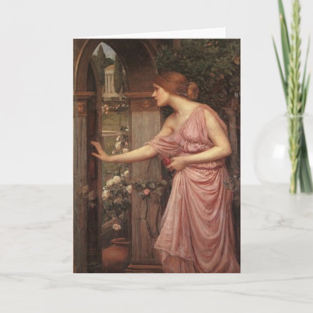 Psyche Opening the Door into Cupid's Garden Card (Front)
