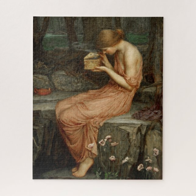 Psyche Opening the Golden Box Waterhouse Painting Jigsaw Puzzle (Vertical)
