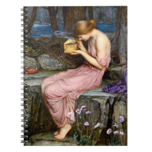 Psyche Opening the Golden Box Waterhouse Painting Notebook