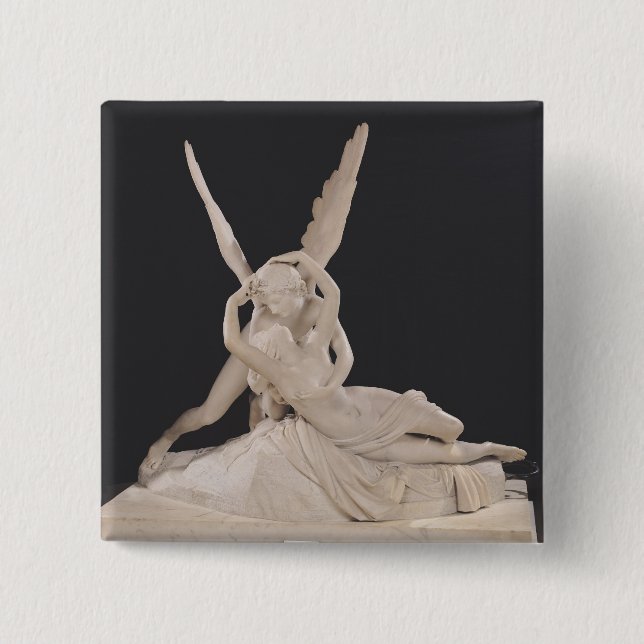 Psyche Revived by the Kiss of Cupid 1787-93 15 Cm Square Badge (Front)