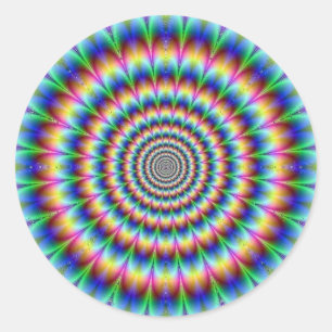 Psychedelia Classic Round Sticker