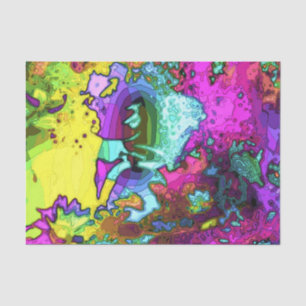 Psychedelic 10lb Tissue Paper, White Paper