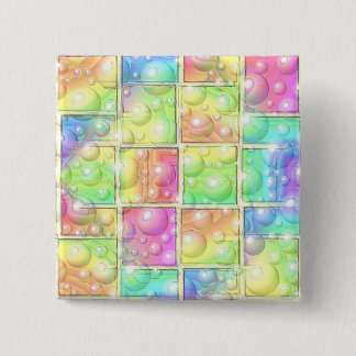Psychedelic 15 Cm Square Badge