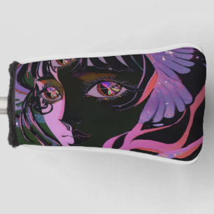 Psychedelic 3rd Eye Anime Girl Golf Head Cover