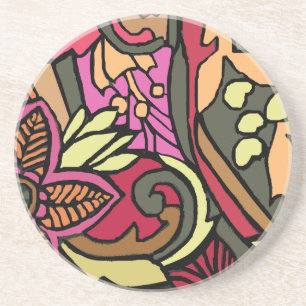 Psychedelic 60s Style Coaster
