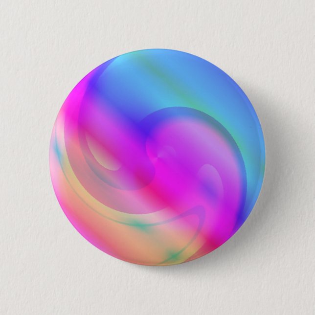 Psychedelic 6 Cm Round Badge (Front)