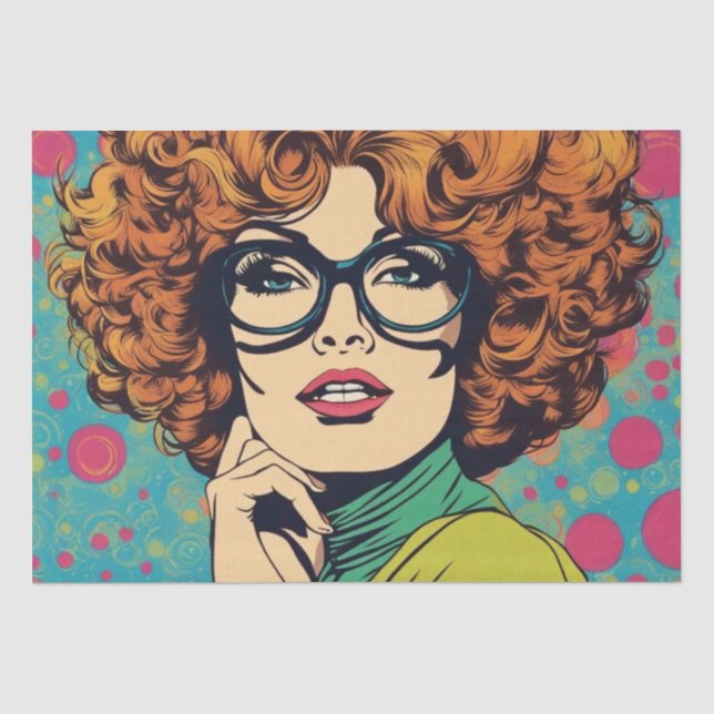 Psychedelic: A 1960s Retro Hippie Decoupage Paper (Front)