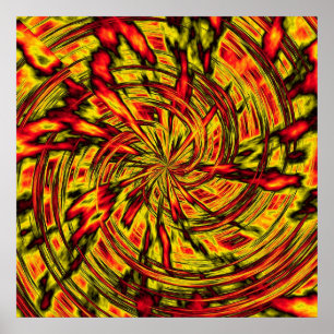 psychedelic abstract art poster