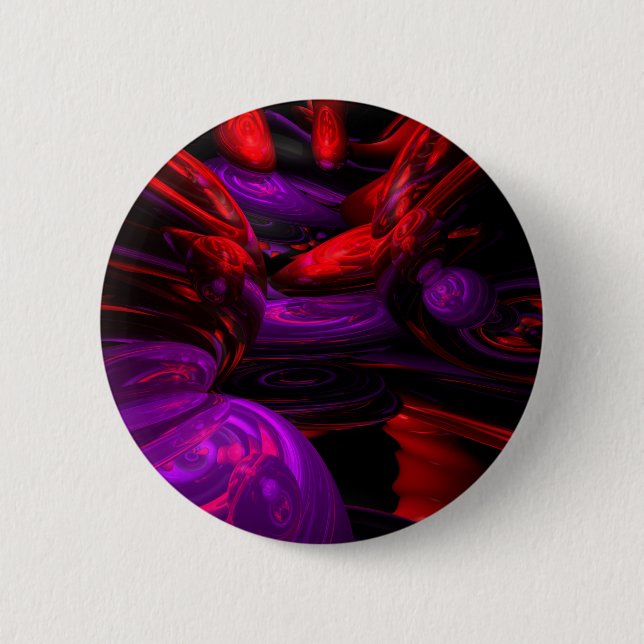 Psychedelic Abstract Button (Front)