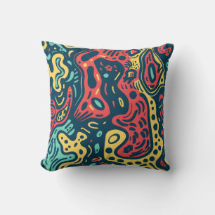 Psychedelic Abstract Cushion