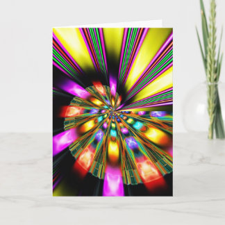 Psychedelic Abstract Customisable Greeting Card