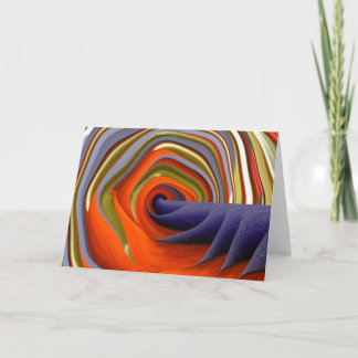 Psychedelic Abstract Customisable Greeting Card