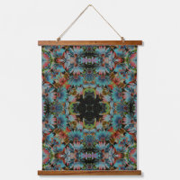 Psychedelic Abstract Daisies Flower Art