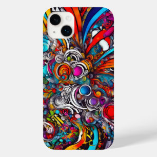 Psychedelic Abstract Design Case-Mate iPhone 14 Plus Case