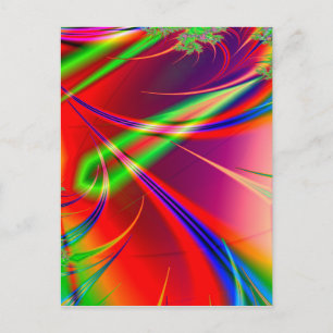 Psychedelic Abstract Shapes: Postcard