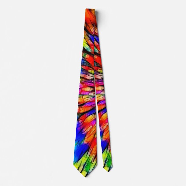 Psychedelic Abstract Tie (Front)