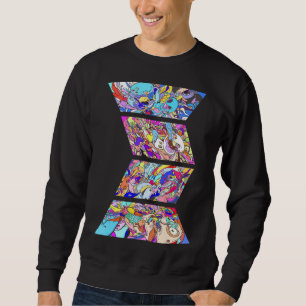 Psychedelic Acid Folk Trance Rock Edm Festival Goa Sweatshirt