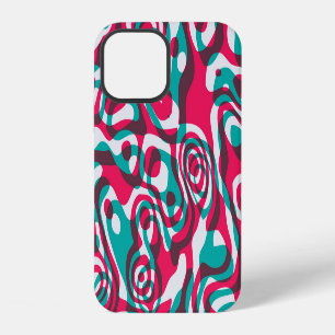 Psychedelic Acid Seamless Funky Background. iPhone 12 Case