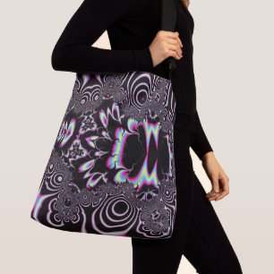 Psychedelic Acid Trip Fractal Abstract Digital Art Crossbody Bag