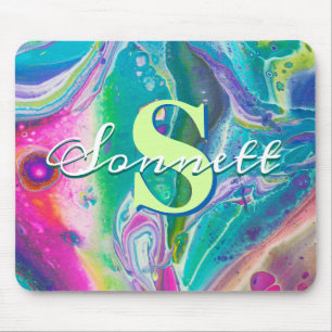 Psychedelic Acrylic Flow Art Mouse Mat