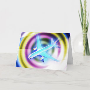 Psychedelic Aeroplane Card