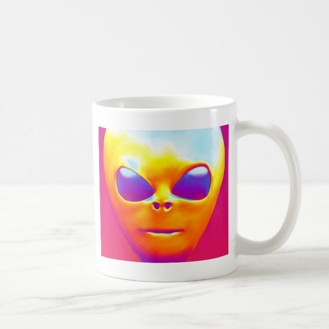 Psychedelic Alien Coffee Mug (Right)