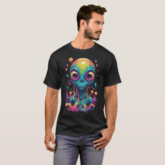 psychedelic alien portrait T-Shirt