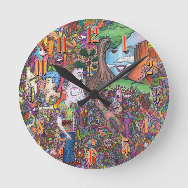Psychedelic Art Clock (Front)