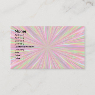 PSYCHEDELIC ART FUN BUSINESS CARD