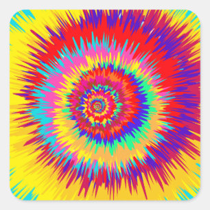 Psychedelic Art Square Sticker