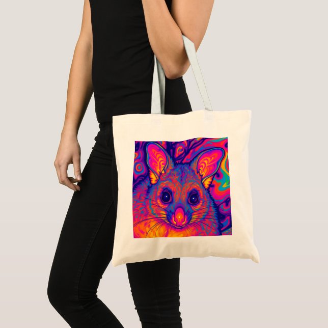 psychedelic Australian Bushtailed possum Tote Bag (Front (Product))