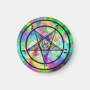 Psychedelic Baphomet Magnets