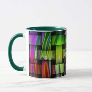 Psychedelic Basket Weave Ceramic Mug