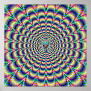Psychedelic Beat with Bug Poster