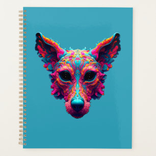 Psychedelic Best Friend - Dog Design T-shirt Planner