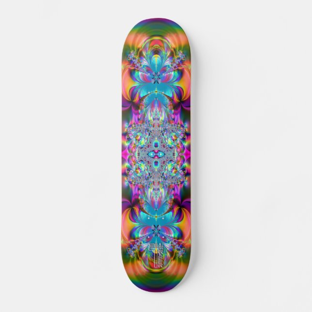 Psychedelic_Billowing_Forth_V2 Skateboard (Front)