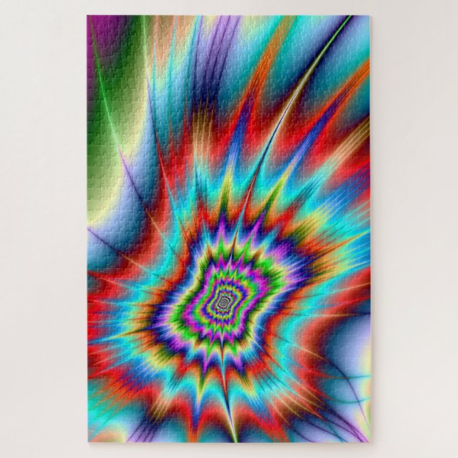Psychedelic Blast Jigsaw Puzzle (Vertical)