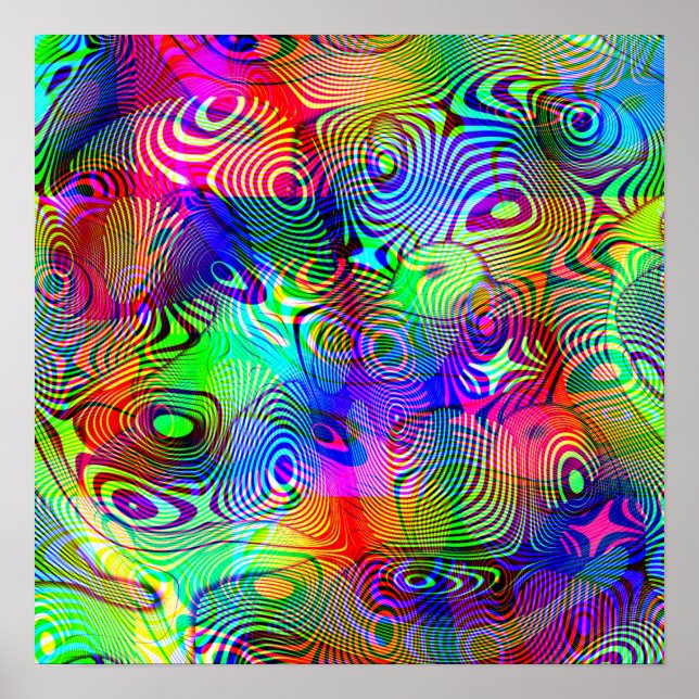 Psychedelic blobs poster (Front)