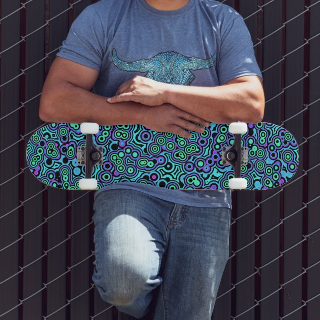 Psychedelic Blobs Skateboard (Outdoor 3)