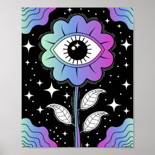 Psychedelic Bloom Poster