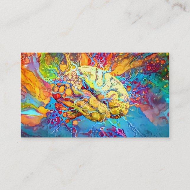 Psychedelic Brain Business Card (Front)