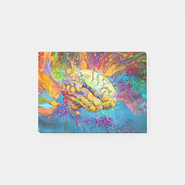 Psychedelic Brain Post-it Notes (Front)