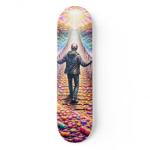 Psychedelic Bridge Journey Skateboard