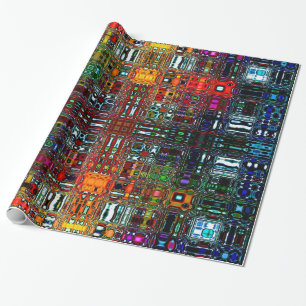 Psychedelic Bright Spot Light Wrapping Paper